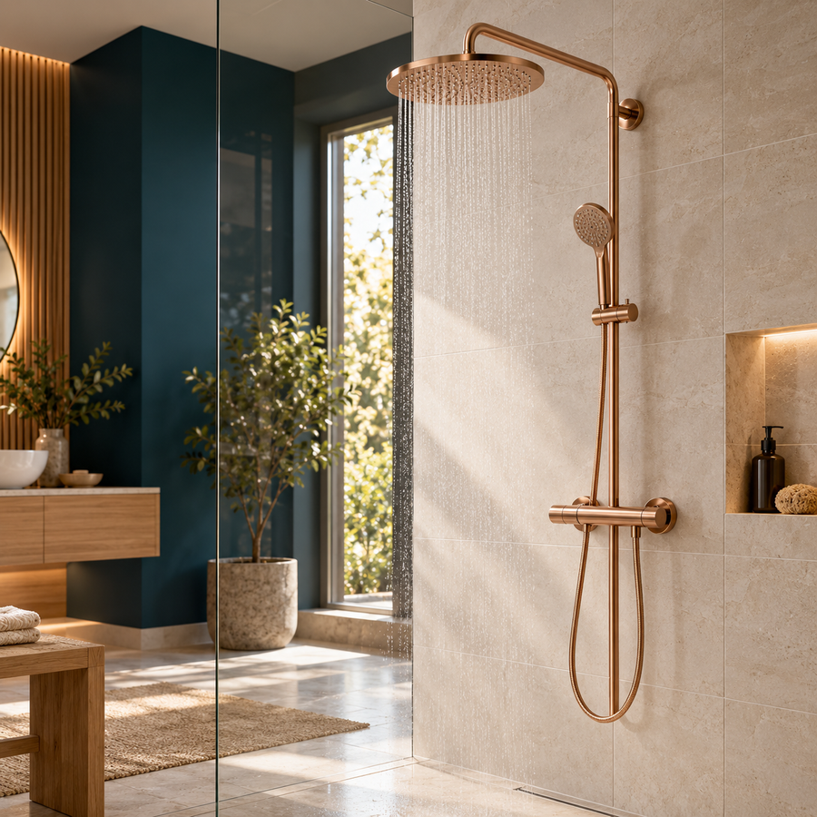 Colonne de Douche Or Rose