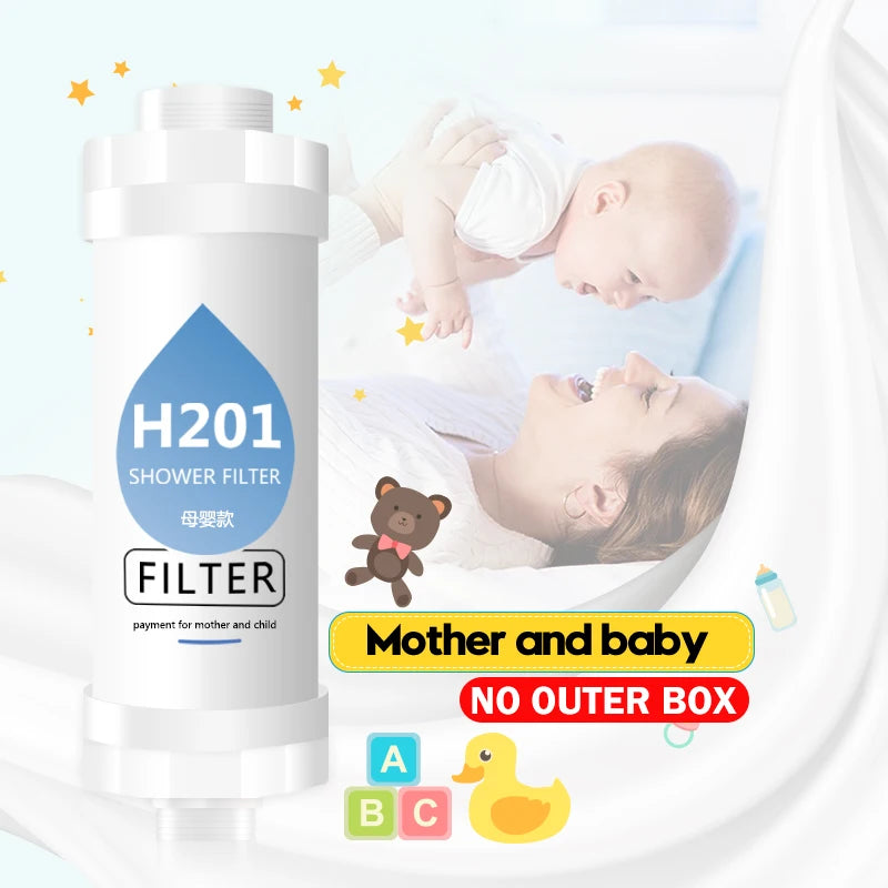 Filtre de Douche Anti-Chlore PP Coton, Sans Parfum ou Mère et Enfant