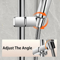 Support Douchette Sans Perçage pour Barre de Douche 24 à 34 mm, 3 Finitions