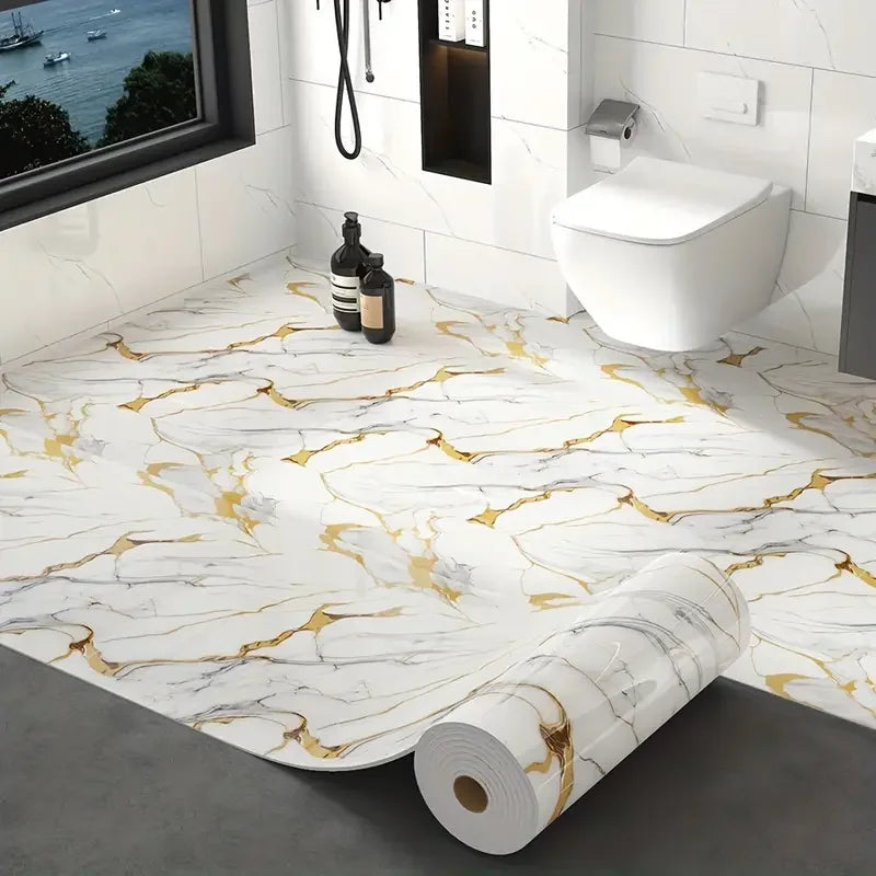 Crédence Adhésive Effet Marbre Mousse PVC, Rouleau 40 cm