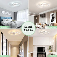 Plafonnier LED Cuisine Carré Dimmable Télécommandé