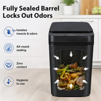 Poubelle Salle de Bain Automatique Capteur de Mouvement 12L Couvercle