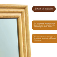 Miroir sur Pied Bois Massif Inclinaison Réglable 160 cm