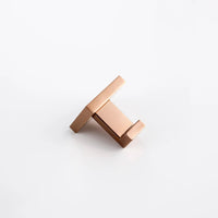 Accessoires Salle de Bain Inox Or Rose Poli Carrés à la Pièce, 5 Articles