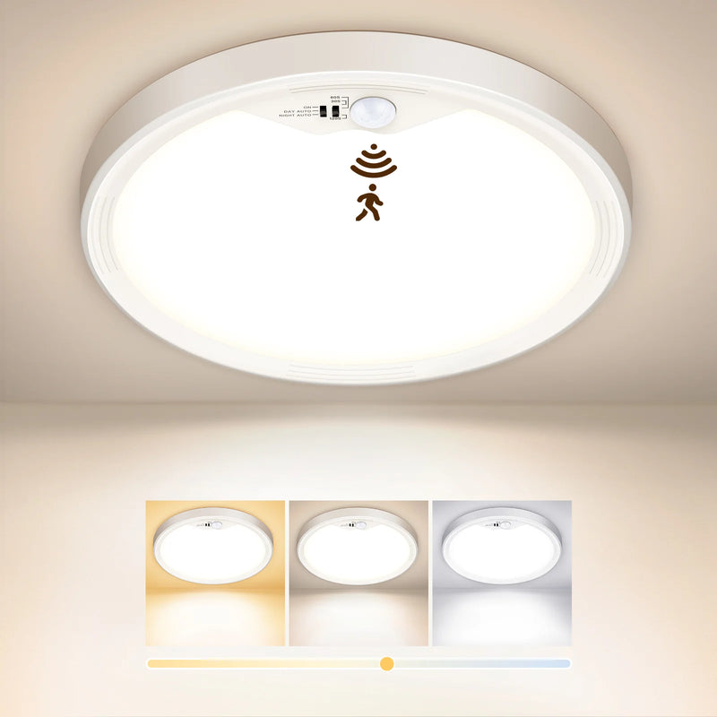 Plafonnier Cuisine LED Rond Détecteur de Mouvement 18 W, 22 cm