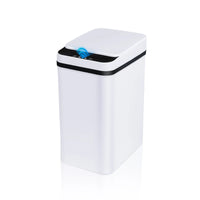 Poubelle Salle de Bain Automatique Capteur de Mouvement 12L Couvercle