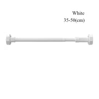 Barre de Douche Télescopique Inox Argent, Noir ou Blanc, 35 à 80 cm