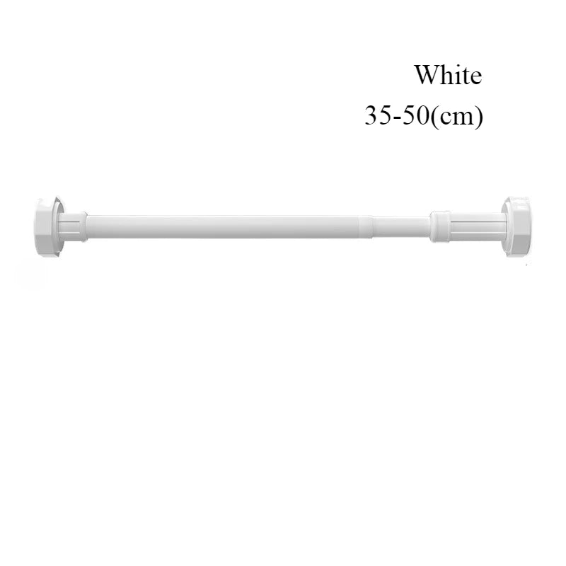 Barre de Douche Télescopique Inox Argent, Noir ou Blanc, 35 à 80 cm