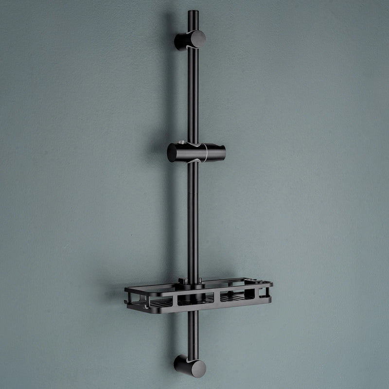 Barre de Douche Pivotante avec Étagère 70 cm