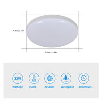Plafonnier Cuisine LED Rond Ultra Fin 32 W, Ø 25 cm