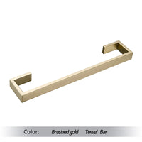 Accessoires Salle de Bain Inox Doré Brossé à la Pièce, 10 Références