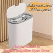 Poubelle Salle de Bain Automatique à Capteur 13 L Étroite