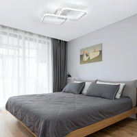 Plafonnier LED Cuisine Carré Dimmable Télécommandé