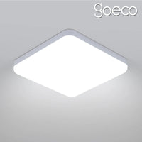 Plafonnier LED Carré Cuisine Double Température 32W 25 cm