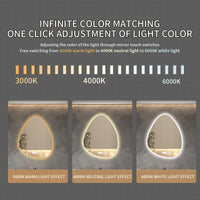 Miroir LED Salle de Bain Forme Organique Anti-Buée
