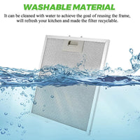 Filtre de Hotte Aluminium 320 x 260 mm, Lot de 3