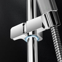 Support Douchette Sans Perçage pour Barre de Douche 24 à 34 mm, 3 Finitions