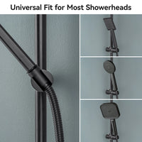 Barre de Douche Pivotante avec Étagère 70 cm