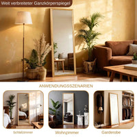 Miroir sur Pied Bois Massif Inclinaison Réglable 160 cm