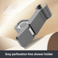 Support Douchette Sans Perçage pour Barre de Douche 24 à 34 mm, 3 Finitions