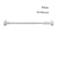 Barre de Douche Télescopique Inox Argent, Noir ou Blanc, 35 à 80 cm