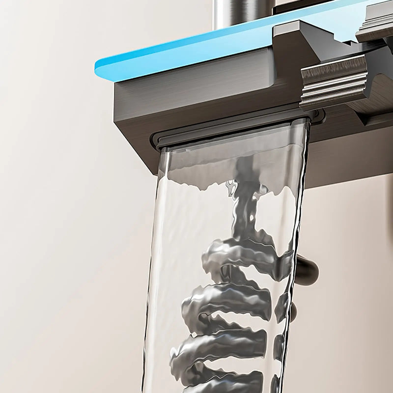 Colonne de Douche Grise Touches Piano Multi-Modes