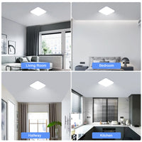 Plafonnier LED Carré Cuisine Double Température 32W 25 cm