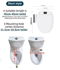 Abattant Japonais Chauffant Séchage Air Chaud et Filtre, 48 ou 51 cm