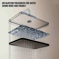 Colonne de Douche Grise Touches Piano Multi-Modes