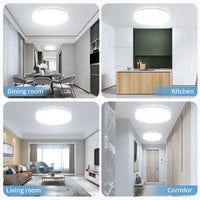 Plafonnier Cuisine LED Rond Ultra-Mince, 15 à 30 cm, 18 à 48 W