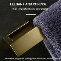 Accessoires Salle de Bain Inox Doré Brossé à la Pièce, 10 Références