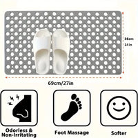 Tapis de Douche Antidérapant Points de Massage PVC Durable
