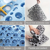 Tapis de Douche Antidérapant Points de Massage PVC Durable