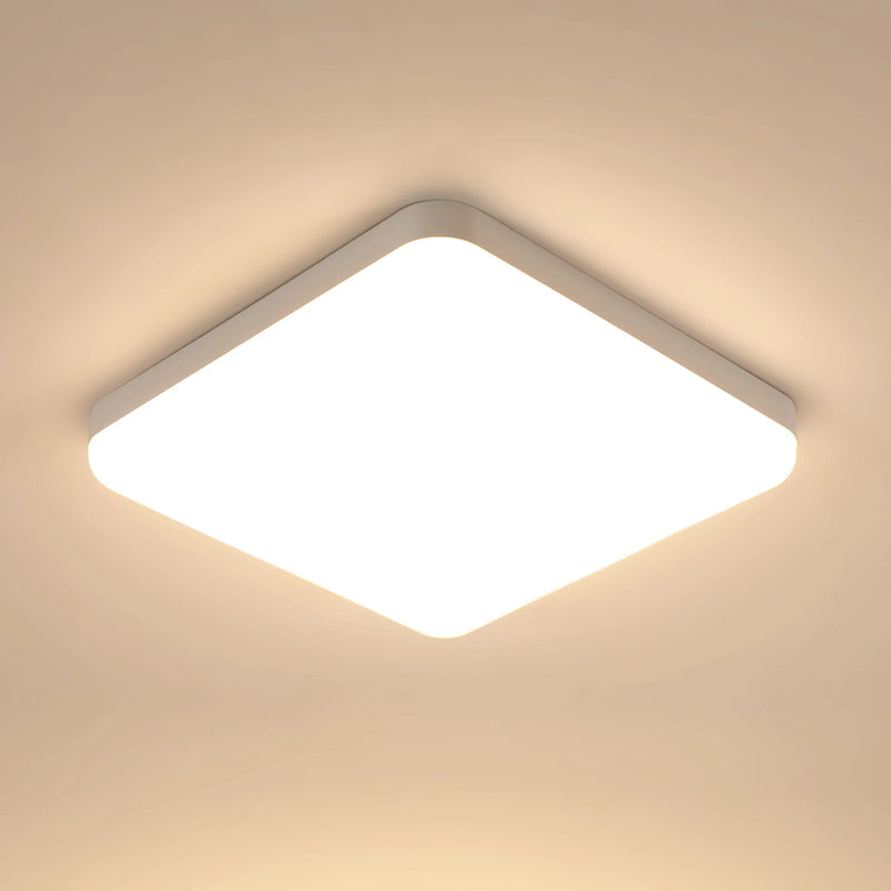 Plafonnier LED Carré Cuisine Double Température 32W 25 cm