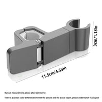 Support Douchette Sans Perçage pour Barre de Douche 24 à 34 mm, 3 Finitions