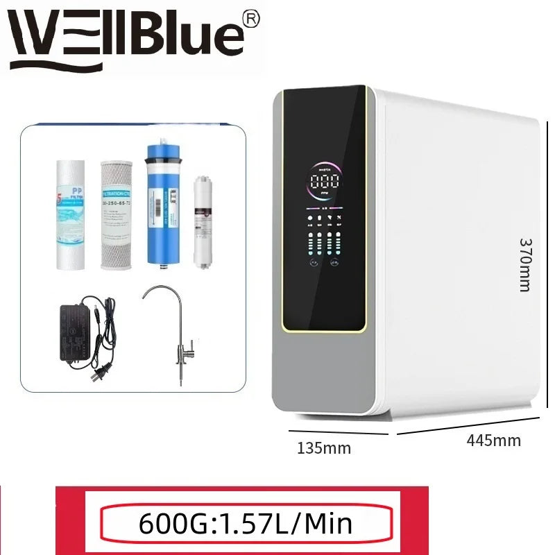 Osmoseur Sous Évier 600 ou 800 GPD avec Affichage TDS et Robinet