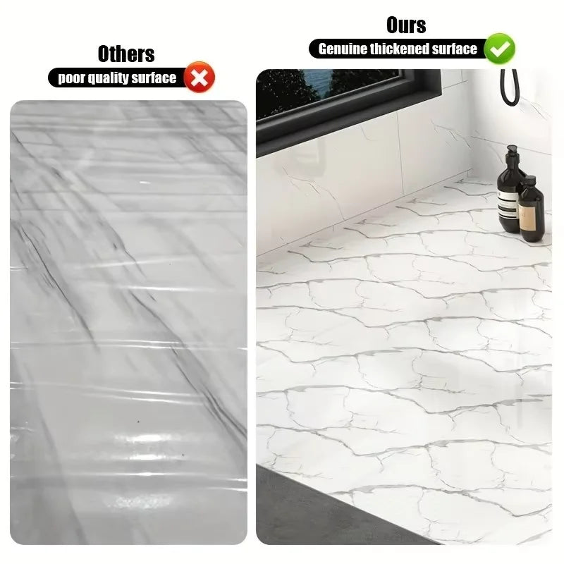 Crédence Adhésive Effet Marbre Mousse PVC, Rouleau 40 cm