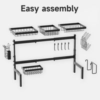 Égouttoir à Vaisselle Rétractable Extensible au-Dessus de l'Évier