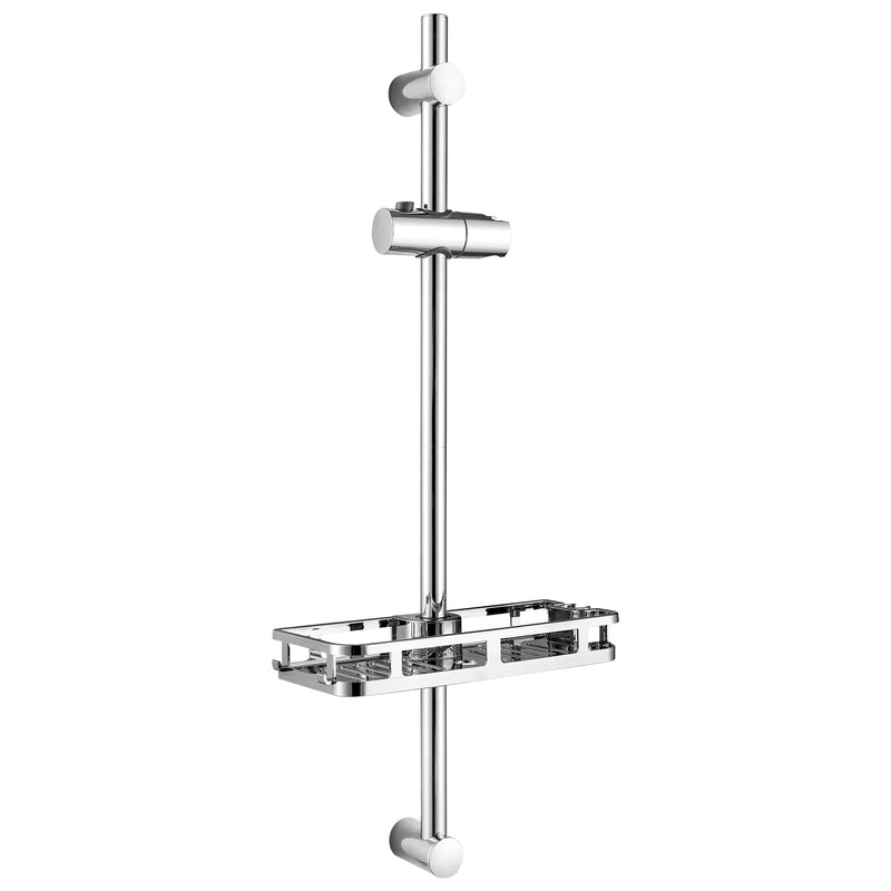 Barre de Douche Pivotante avec Étagère 70 cm