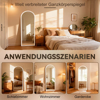 Miroir sur Pied Arqué Bois Blanc 160 cm