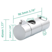 Support Douchette Coulissant Réglable Laiton pour Barre 20 mm