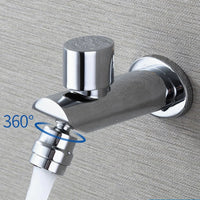 Robinet Mural Lavabo Eau Froide en Laiton, Noir ou Chromé, 3 Modèles