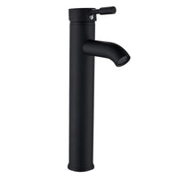 Mitigeur Lavabo Noir Mat Monotrou en Laiton, Haut ou Court, 5 Finitions