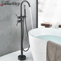 Robinet Baignoire sur Pied en Laiton avec Douchette 115 cm