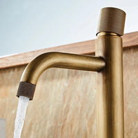 Mitigeur Lavabo Bronze Antique à Poser Laiton