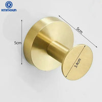 Patère Murale Inox Doré Brossé Multi-Usage