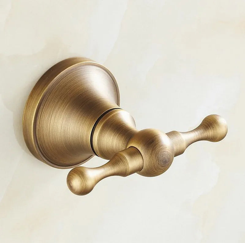 Accessoires Salle de Bain Laiton Vieilli à la Pièce, 15 Articles Rétro