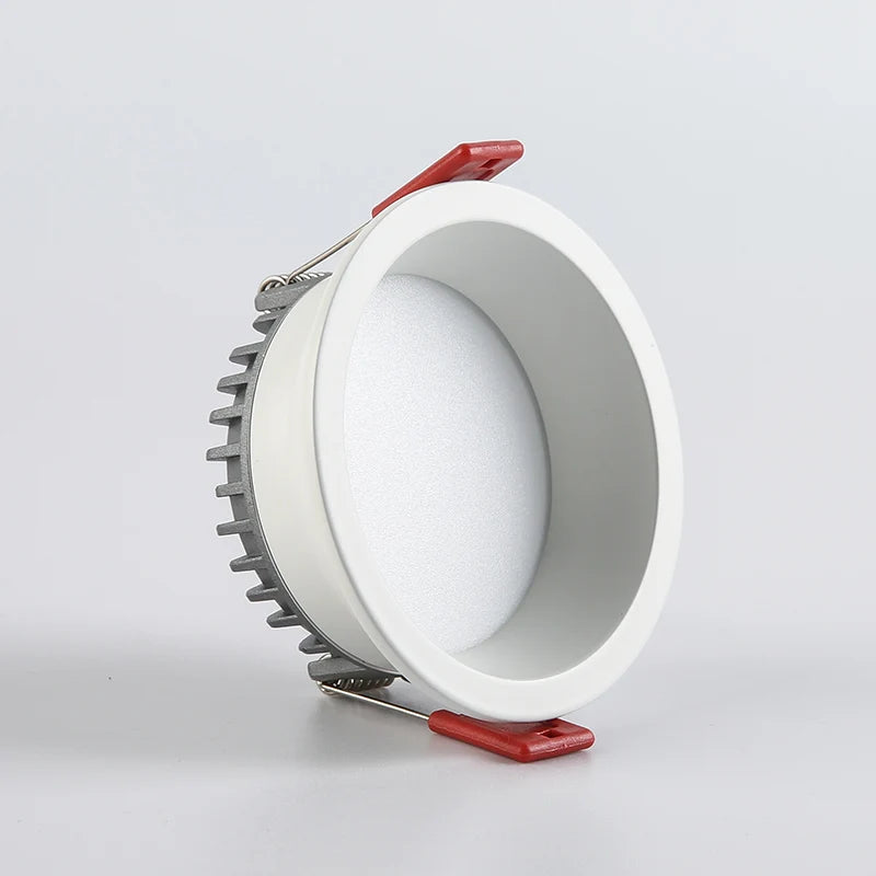 Spot LED Encastrable Cuisine COB Anti-Éblouissement, 7 à 24 W, Blanc ou Noir