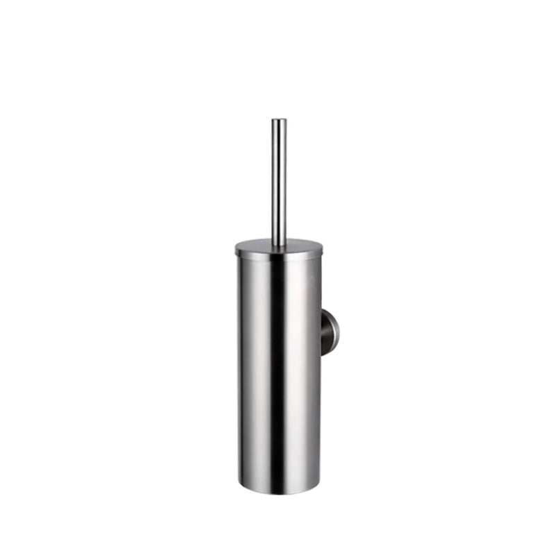 Brosse WC Murale Inox avec Support Cylindrique, 4 Finitions