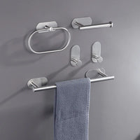 Accessoires Salle de Bain Sans Perçage à la Pièce ou en Ensemble, 3 Finitions